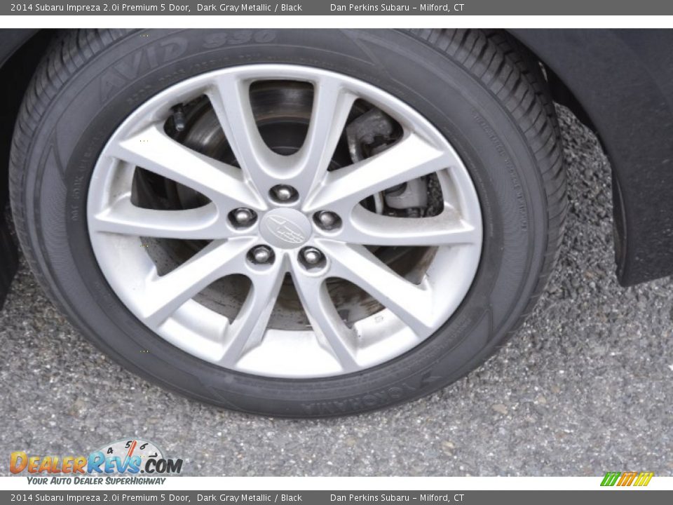 2014 Subaru Impreza 2.0i Premium 5 Door Dark Gray Metallic / Black Photo #24