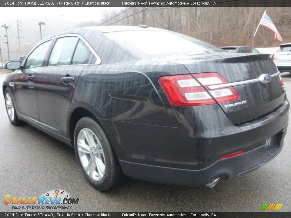 2014 Ford Taurus SEL AWD Tuxedo Black / Charcoal Black Photo #8
