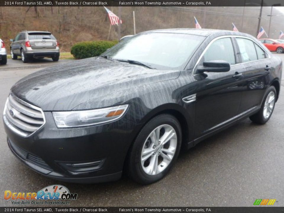 2014 Ford Taurus SEL AWD Tuxedo Black / Charcoal Black Photo #10