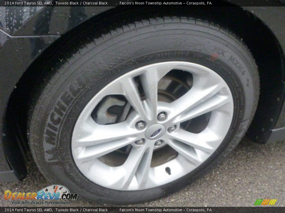 2014 Ford Taurus SEL AWD Tuxedo Black / Charcoal Black Photo #13