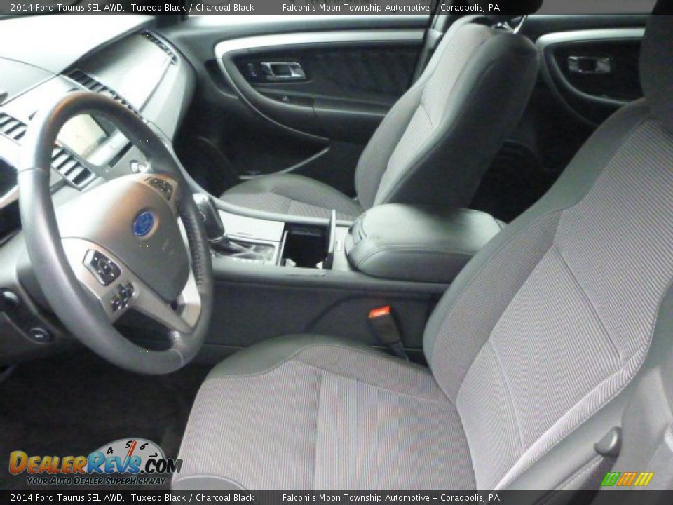 2014 Ford Taurus SEL AWD Tuxedo Black / Charcoal Black Photo #14