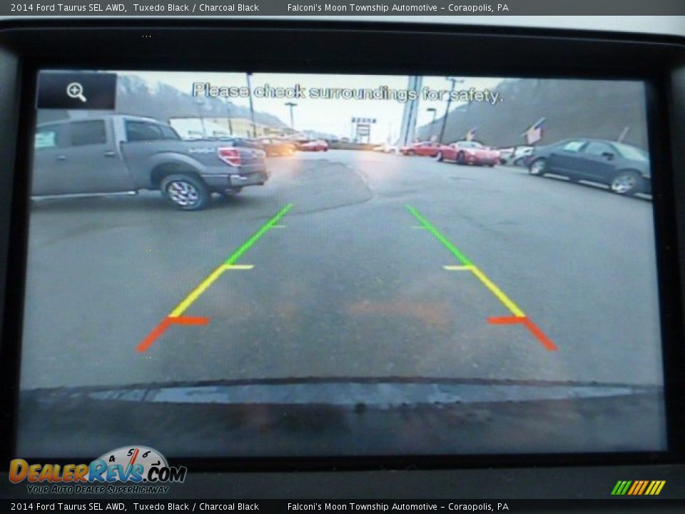2014 Ford Taurus SEL AWD Tuxedo Black / Charcoal Black Photo #21