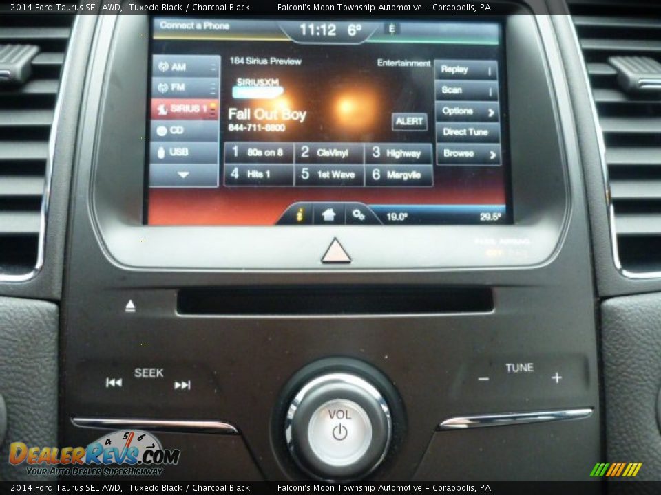 2014 Ford Taurus SEL AWD Tuxedo Black / Charcoal Black Photo #23