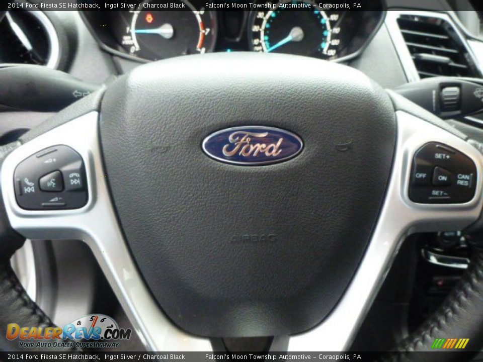 2014 Ford Fiesta SE Hatchback Ingot Silver / Charcoal Black Photo #19