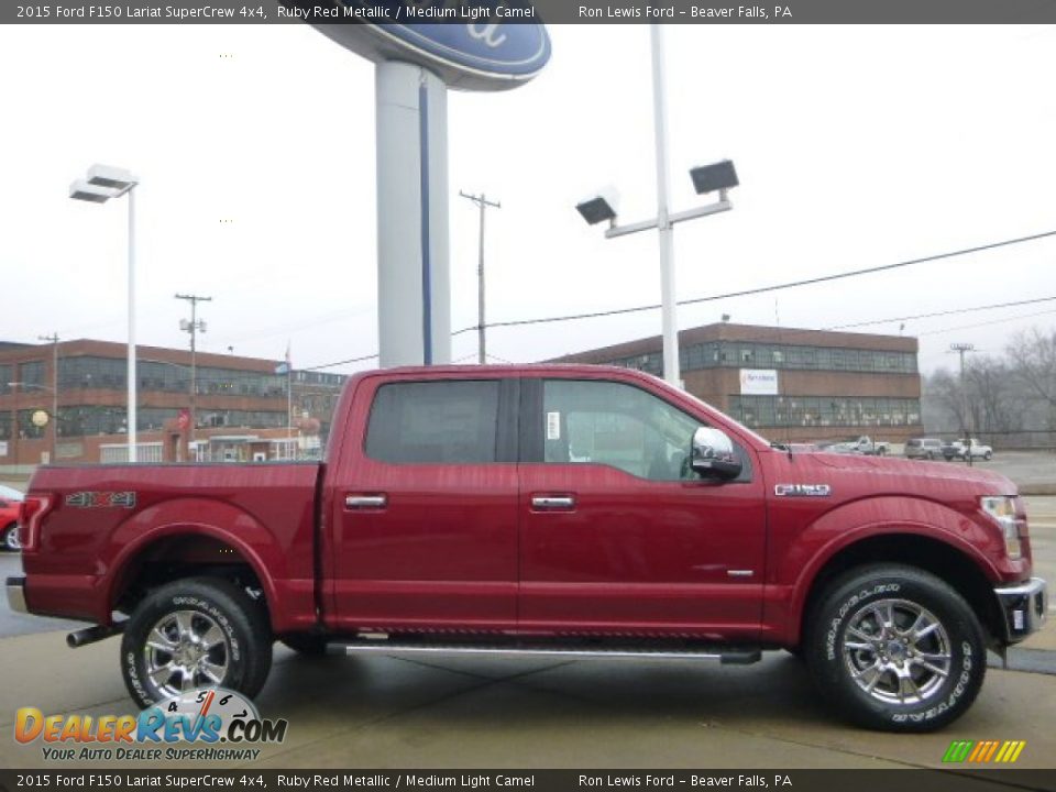 Ruby Red Metallic 2015 Ford F150 Lariat SuperCrew 4x4 Photo #1