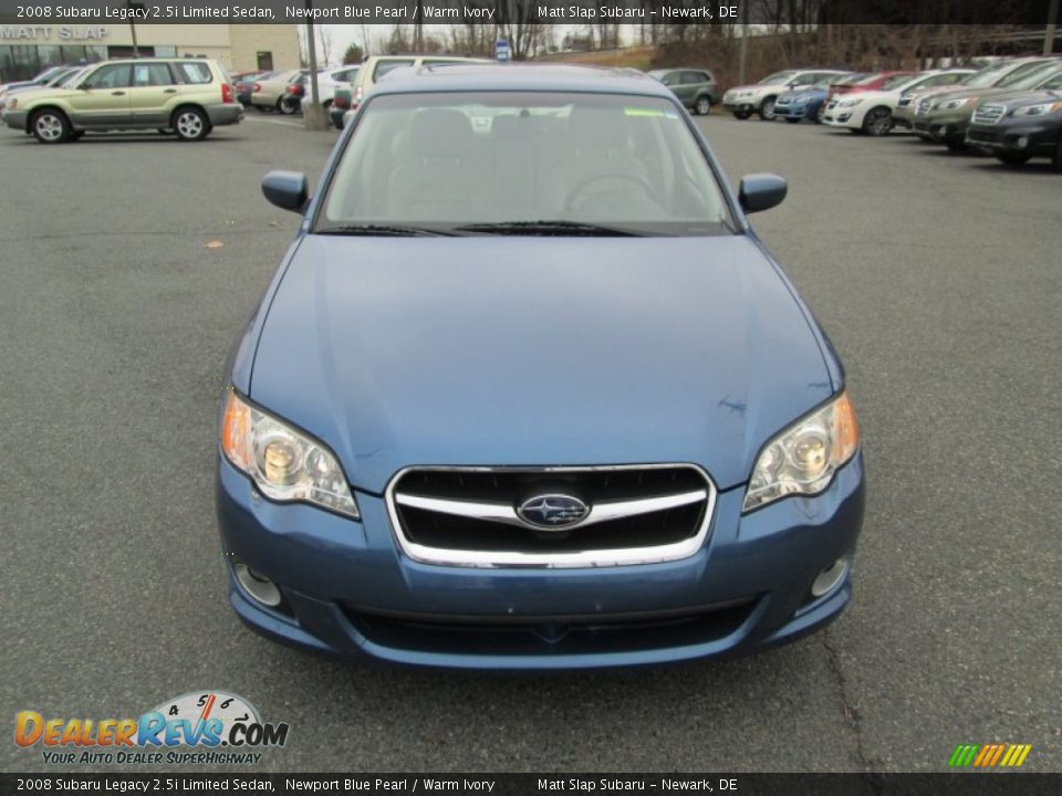 2008 Subaru Legacy 2.5i Limited Sedan Newport Blue Pearl / Warm Ivory Photo #3