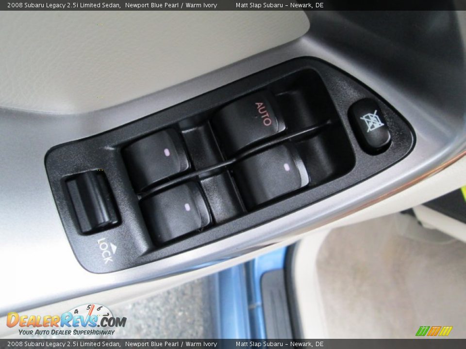 2008 Subaru Legacy 2.5i Limited Sedan Newport Blue Pearl / Warm Ivory Photo #13