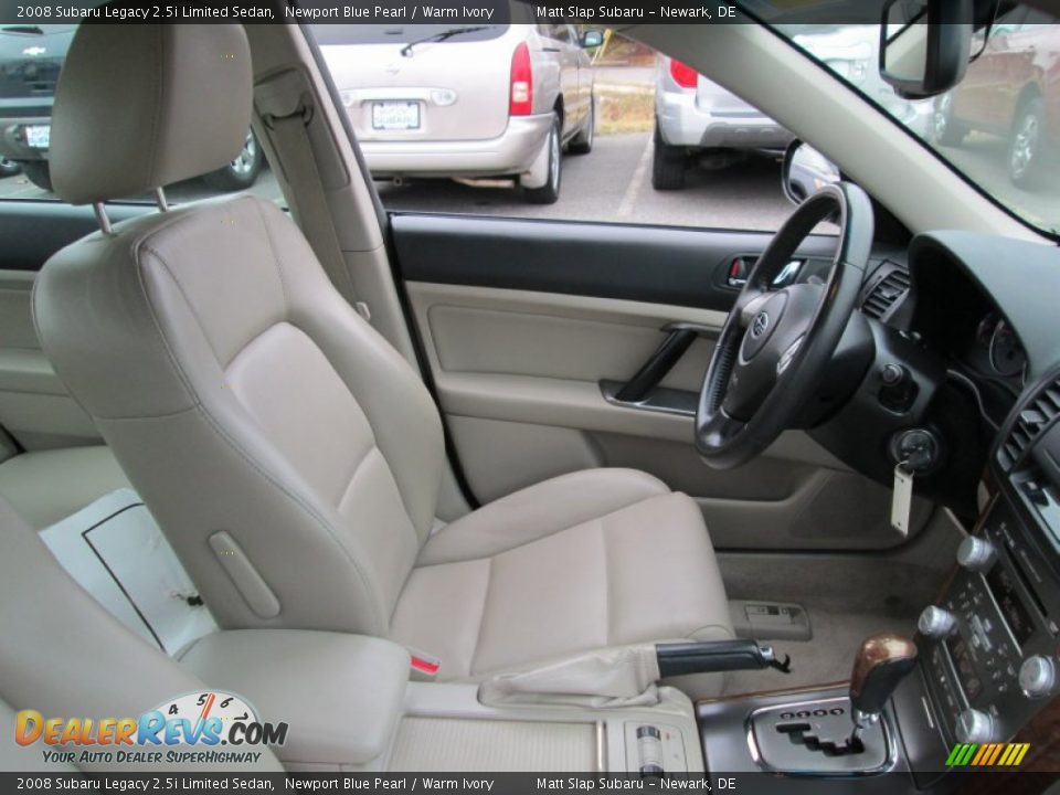 2008 Subaru Legacy 2.5i Limited Sedan Newport Blue Pearl / Warm Ivory Photo #15