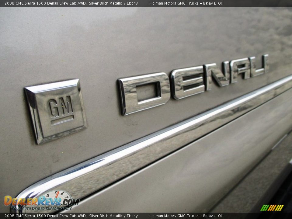 2008 GMC Sierra 1500 Denali Crew Cab AWD Silver Birch Metallic / Ebony Photo #4