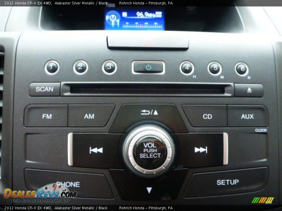 2012 Honda CR-V EX 4WD Alabaster Silver Metallic / Black Photo #23