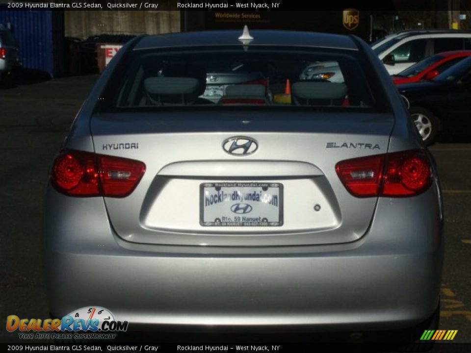 2009 Hyundai Elantra GLS Sedan Quicksilver / Gray Photo #5