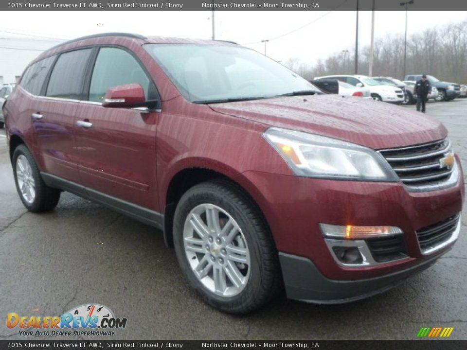 2015 Chevrolet Traverse LT AWD Siren Red Tintcoat / Ebony Photo #7