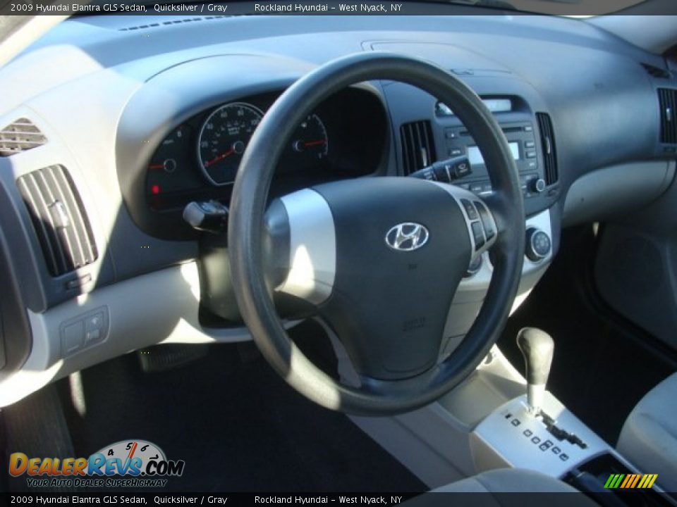 2009 Hyundai Elantra GLS Sedan Quicksilver / Gray Photo #9