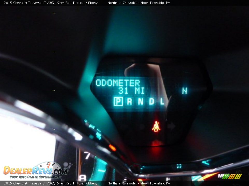 2015 Chevrolet Traverse LT AWD Siren Red Tintcoat / Ebony Photo #20