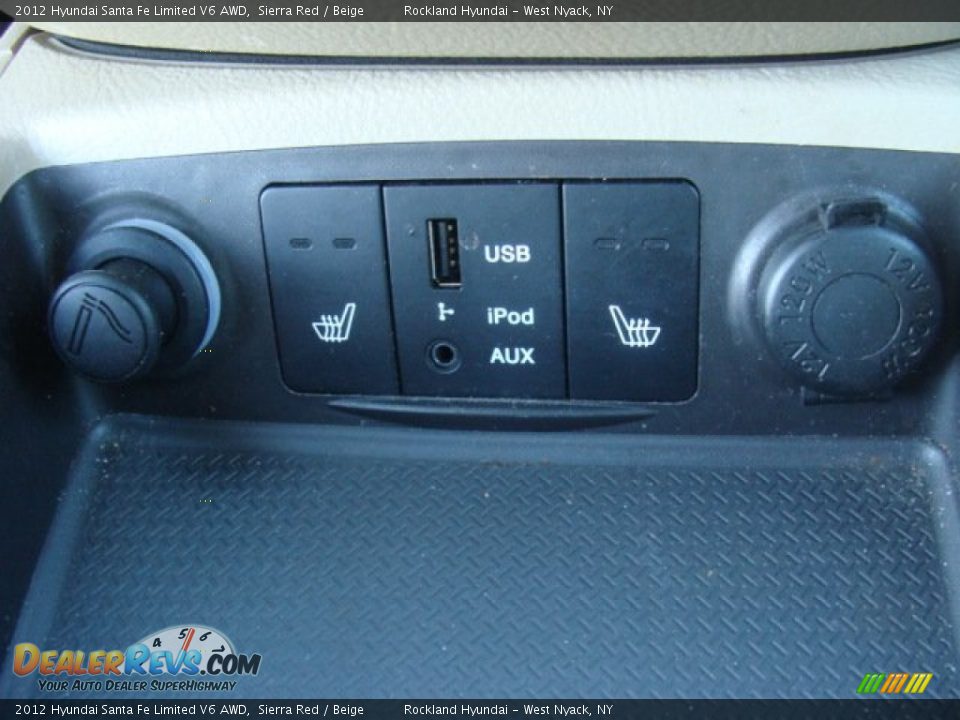 2012 Hyundai Santa Fe Limited V6 AWD Sierra Red / Beige Photo #19
