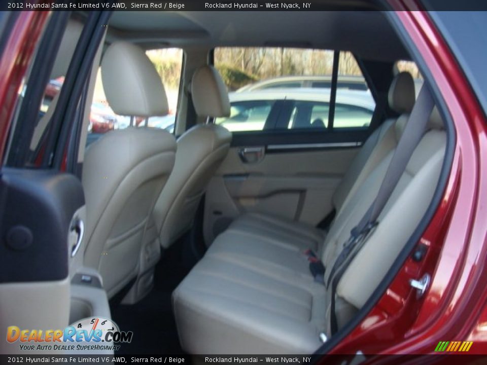 2012 Hyundai Santa Fe Limited V6 AWD Sierra Red / Beige Photo #22