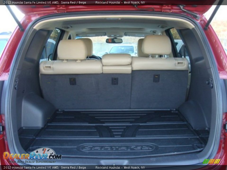 2012 Hyundai Santa Fe Limited V6 AWD Sierra Red / Beige Photo #23