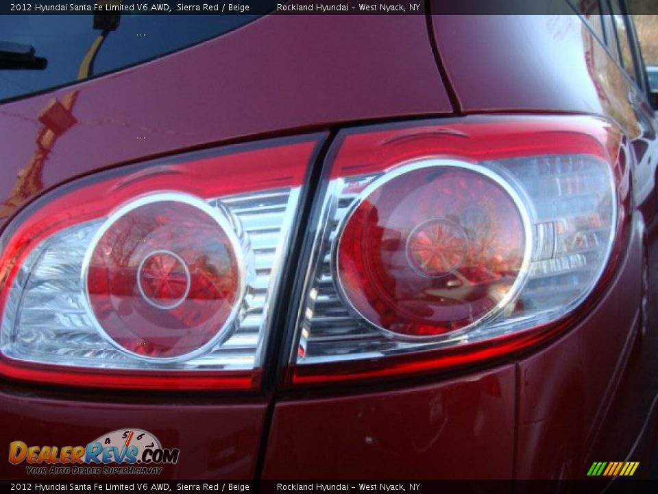 2012 Hyundai Santa Fe Limited V6 AWD Sierra Red / Beige Photo #24