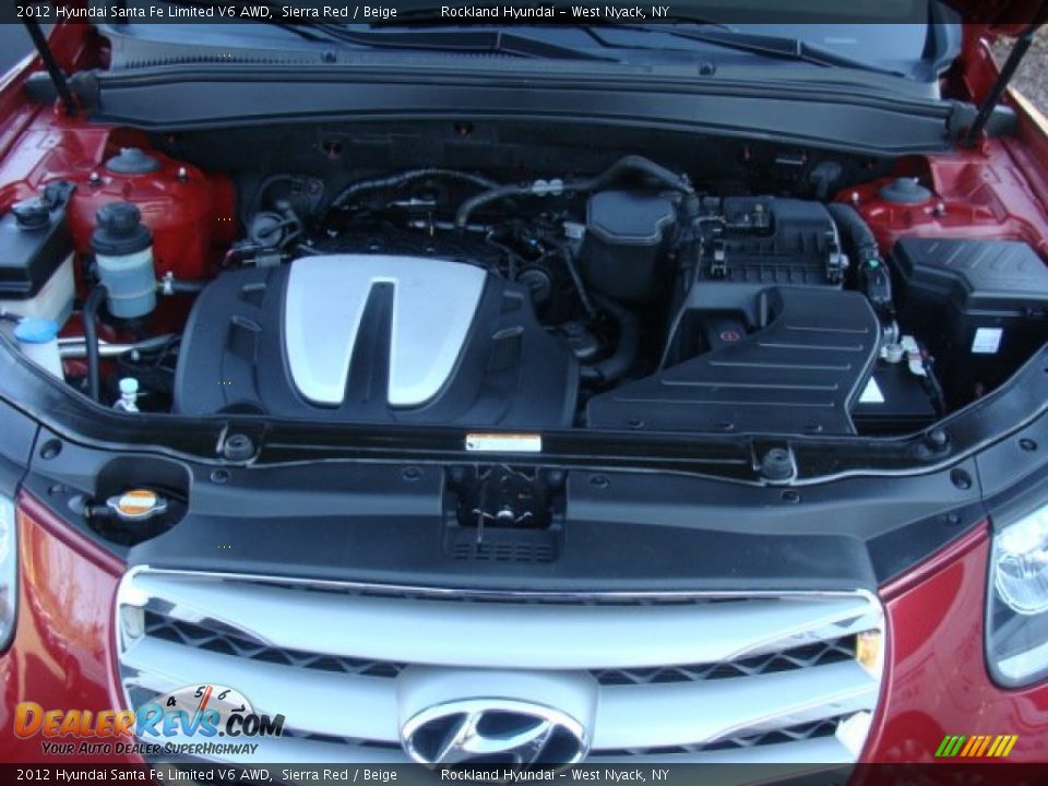 2012 Hyundai Santa Fe Limited V6 AWD Sierra Red / Beige Photo #29