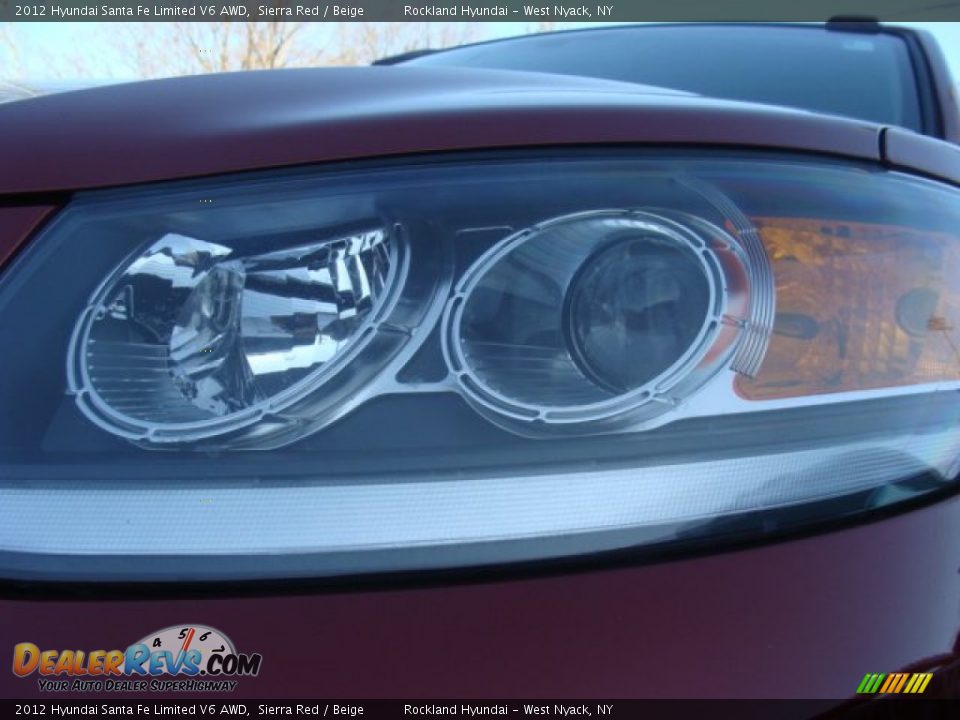 2012 Hyundai Santa Fe Limited V6 AWD Sierra Red / Beige Photo #30