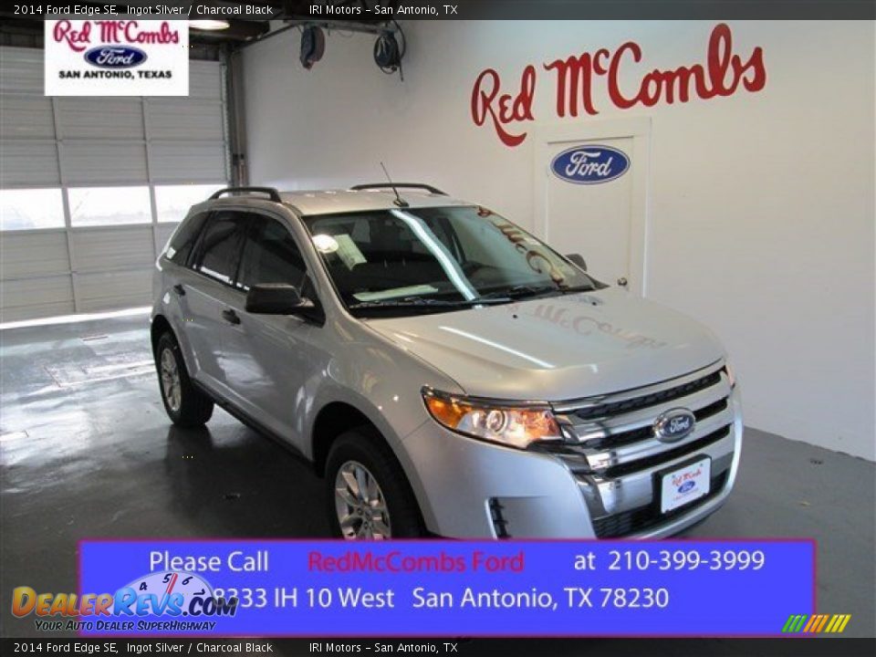 2014 Ford Edge SE Ingot Silver / Charcoal Black Photo #1