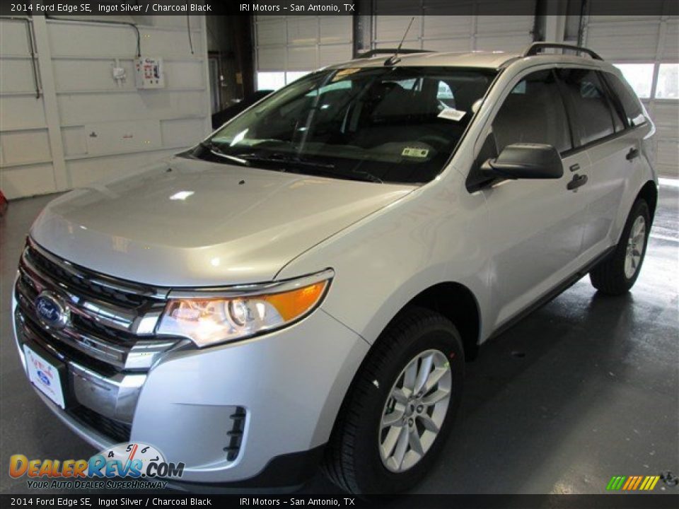 2014 Ford Edge SE Ingot Silver / Charcoal Black Photo #3