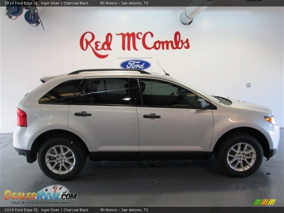 2014 Ford Edge SE Ingot Silver / Charcoal Black Photo #7
