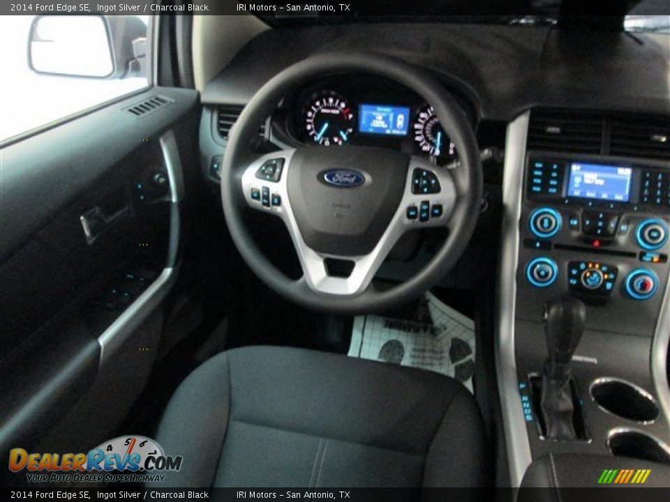 2014 Ford Edge SE Ingot Silver / Charcoal Black Photo #10