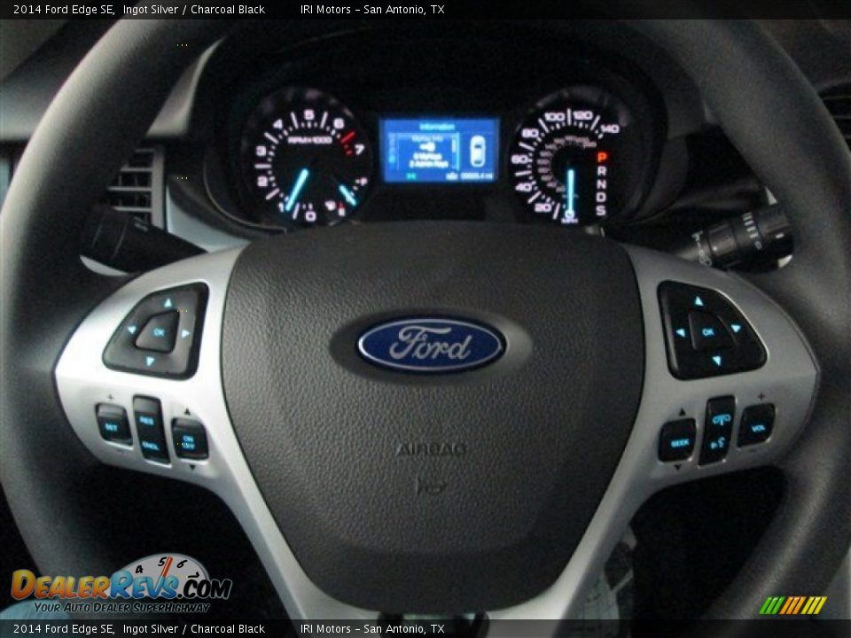 2014 Ford Edge SE Ingot Silver / Charcoal Black Photo #20