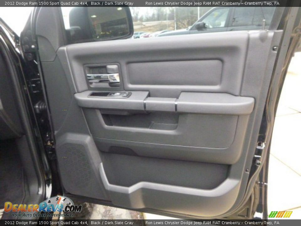 2012 Dodge Ram 1500 Sport Quad Cab 4x4 Black / Dark Slate Gray Photo #10