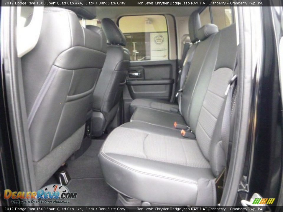2012 Dodge Ram 1500 Sport Quad Cab 4x4 Black / Dark Slate Gray Photo #14