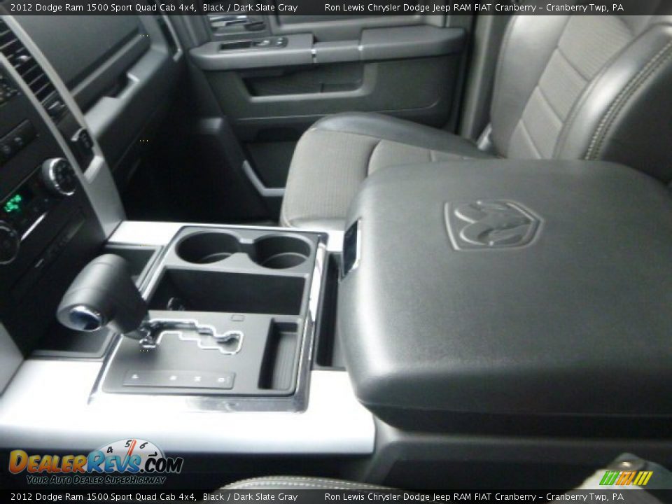 2012 Dodge Ram 1500 Sport Quad Cab 4x4 Black / Dark Slate Gray Photo #23