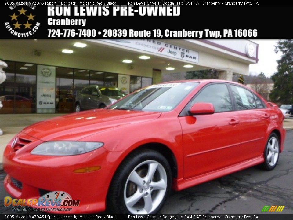 2005 Mazda MAZDA6 i Sport Hatchback Volcanic Red / Black Photo #1