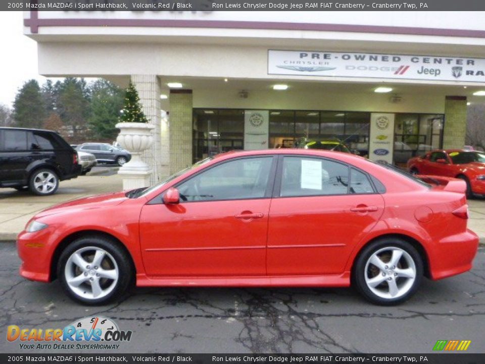 2005 Mazda MAZDA6 i Sport Hatchback Volcanic Red / Black Photo #2