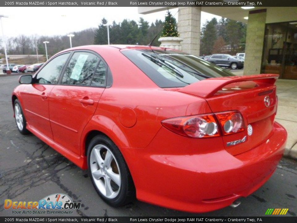 2005 Mazda MAZDA6 i Sport Hatchback Volcanic Red / Black Photo #3