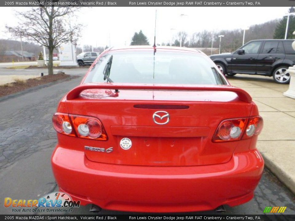 2005 Mazda MAZDA6 i Sport Hatchback Volcanic Red / Black Photo #4