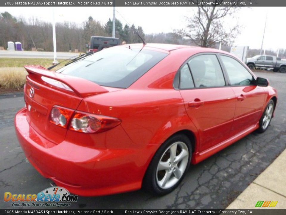 2005 Mazda MAZDA6 i Sport Hatchback Volcanic Red / Black Photo #5