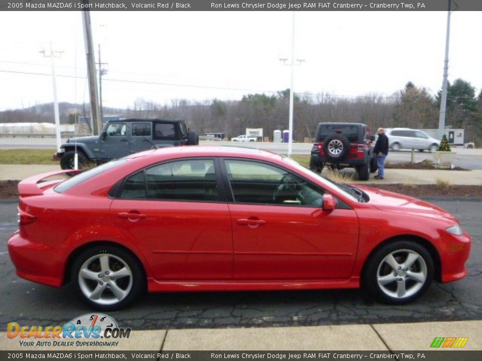 2005 Mazda MAZDA6 i Sport Hatchback Volcanic Red / Black Photo #6