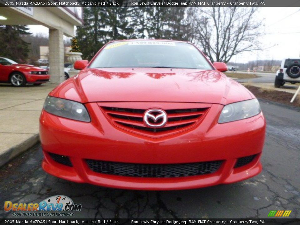 2005 Mazda MAZDA6 i Sport Hatchback Volcanic Red / Black Photo #8