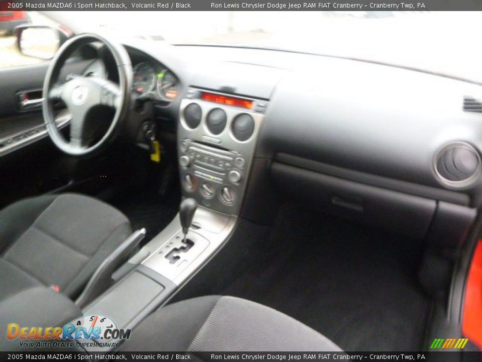 2005 Mazda MAZDA6 i Sport Hatchback Volcanic Red / Black Photo #12