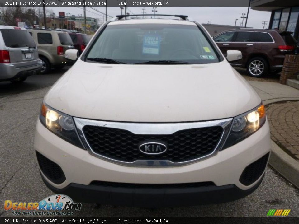 2011 Kia Sorento LX V6 AWD White Sand Beige / Beige Photo #9