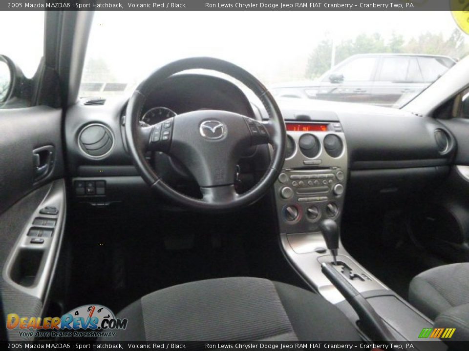 2005 Mazda MAZDA6 i Sport Hatchback Volcanic Red / Black Photo #15