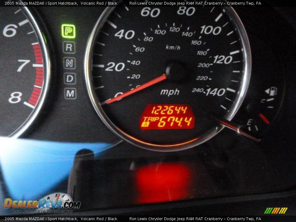 2005 Mazda MAZDA6 i Sport Hatchback Volcanic Red / Black Photo #22