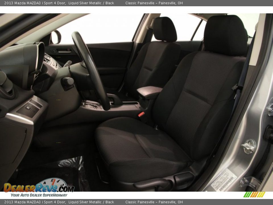 2013 Mazda MAZDA3 i Sport 4 Door Liquid Silver Metallic / Black Photo #5