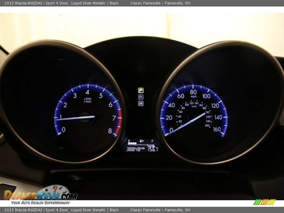 2013 Mazda MAZDA3 i Sport 4 Door Liquid Silver Metallic / Black Photo #7