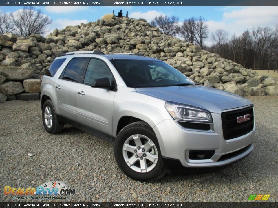 2015 GMC Acadia SLE AWD Quicksilver Metallic / Ebony Photo #1