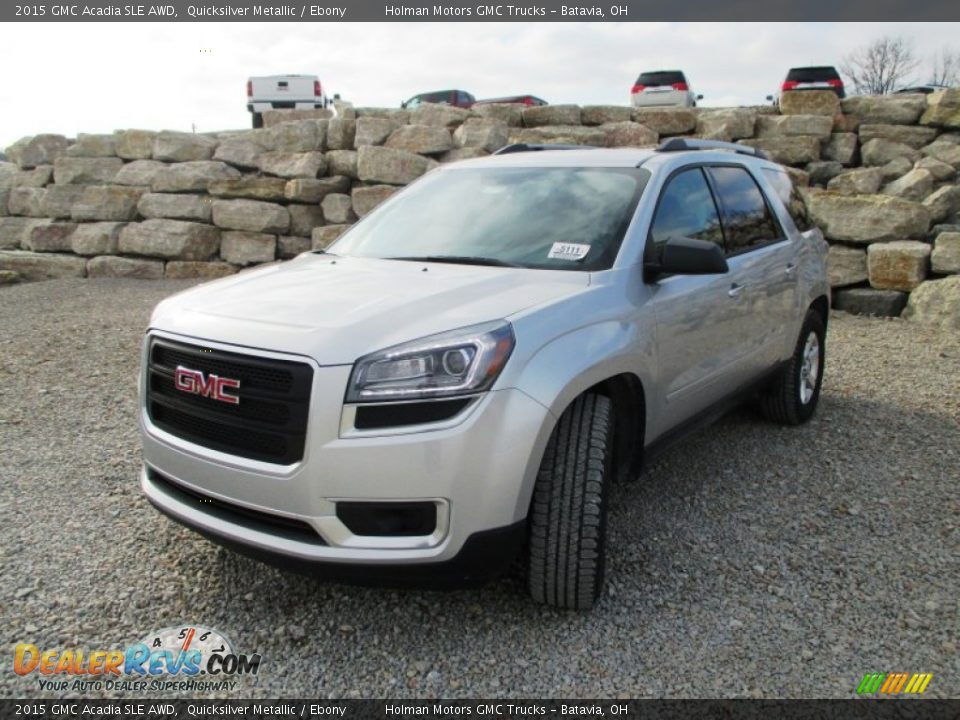 2015 GMC Acadia SLE AWD Quicksilver Metallic / Ebony Photo #2