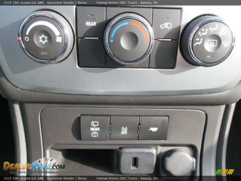 2015 GMC Acadia SLE AWD Quicksilver Metallic / Ebony Photo #9
