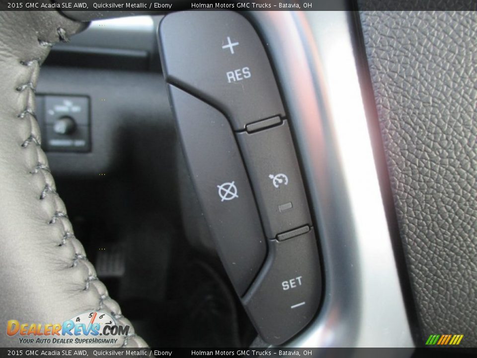 2015 GMC Acadia SLE AWD Quicksilver Metallic / Ebony Photo #12