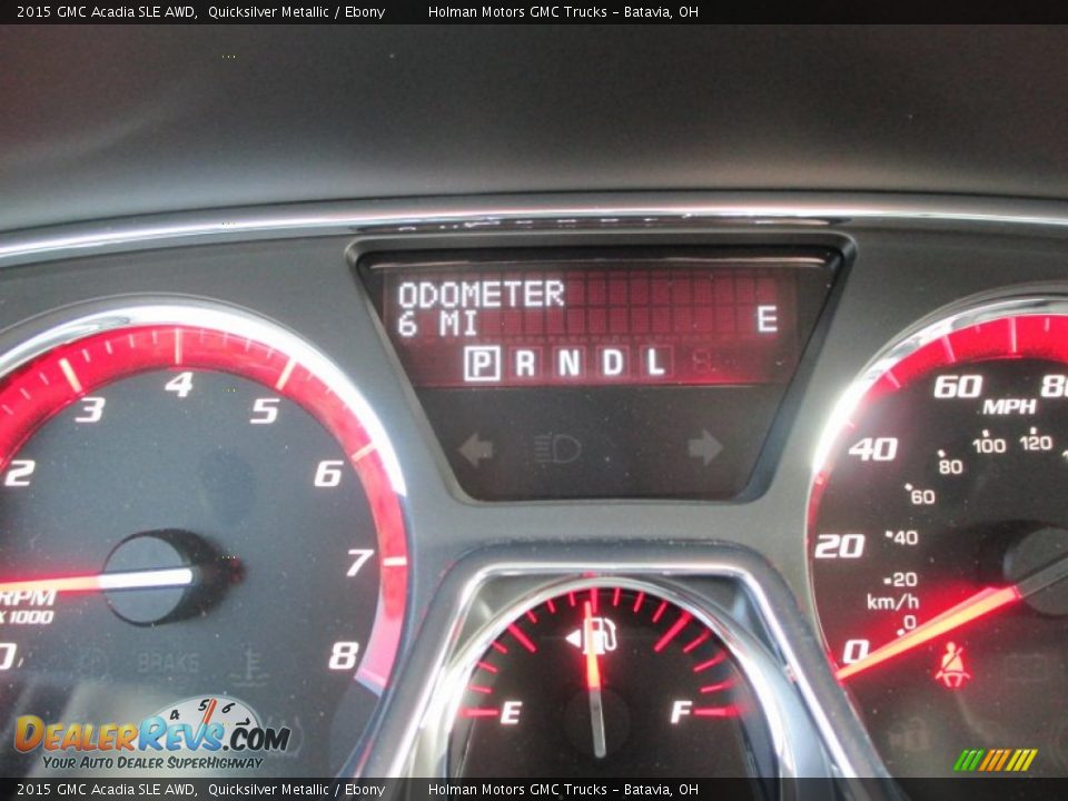 2015 GMC Acadia SLE AWD Quicksilver Metallic / Ebony Photo #14